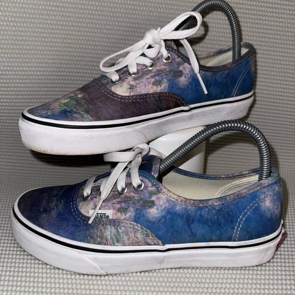 Vans X Claude Monet MoMA Water Lilies Athletic Sneakers Shoes Women’s Size 7.5